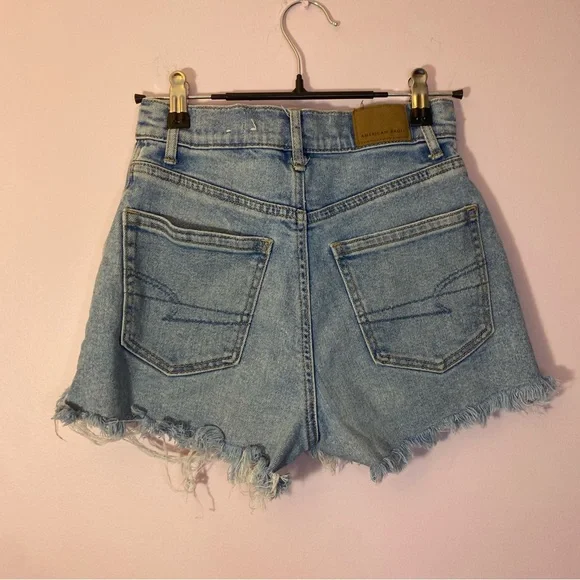 AE Highest Rise 90's Boyfriend Short - jean shorts size 00 - Picture 2 of 4